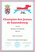 Urkunde - Bazooka - Junior Luxemburg Champion