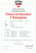 Urkunde - Alinghi - Österreichischer Champion