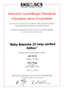 Urkunde - Bazooka - Schweizer Ausstellungs-Champion