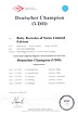 Urkunde - Bazooka - Deutsche Championesse VDH